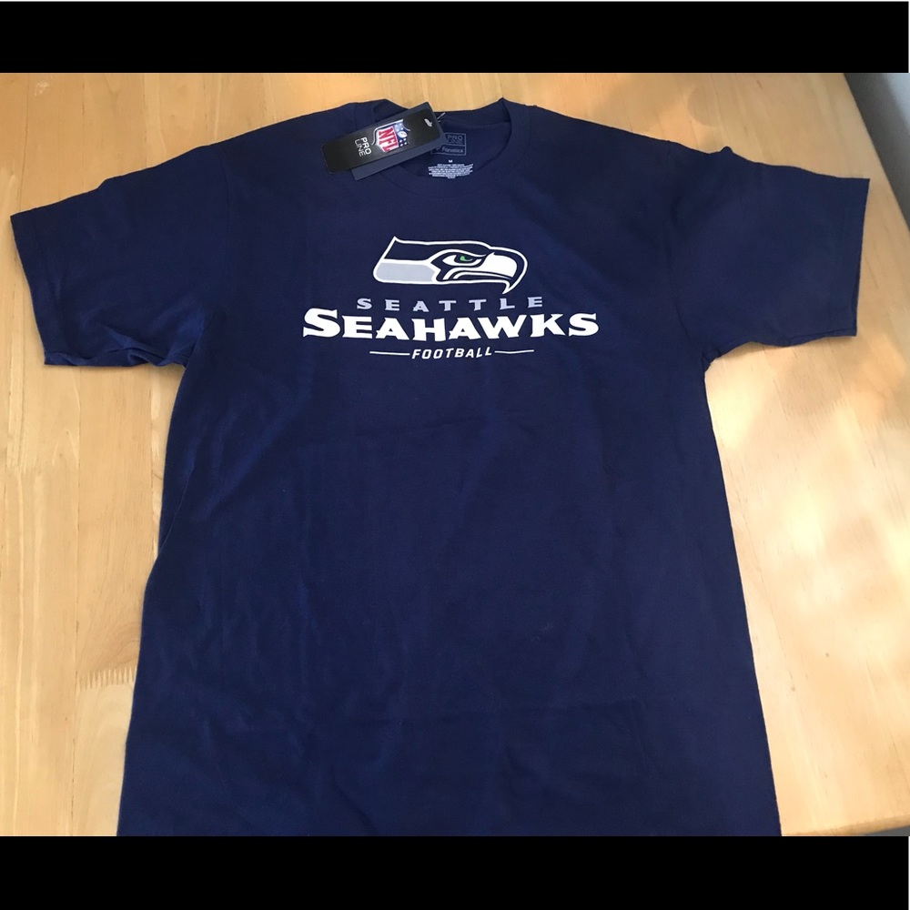 Men’s Seattle Seahawks Fanatic Branded College Navy T-Shirt M